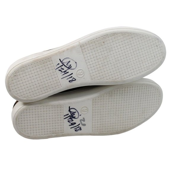 Madden Girl Addie Sz 9M Leopard Print Suede Rose Embroidered Laces Tennis Shoes - Picture 9 of 11